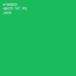 #19BB5D - Jade Color Image