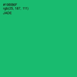 #19BB6F - Jade Color Image