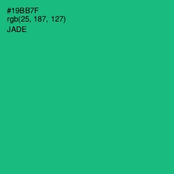 #19BB7F - Jade Color Image