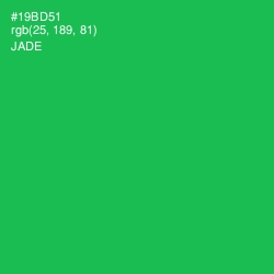 #19BD51 - Jade Color Image