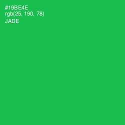 #19BE4E - Jade Color Image