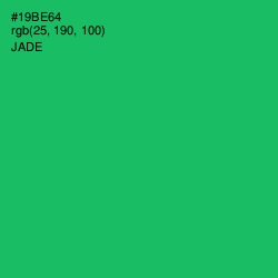 #19BE64 - Jade Color Image