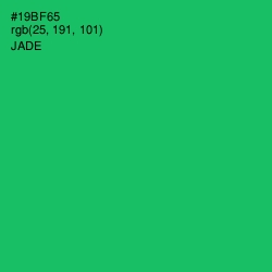 #19BF65 - Jade Color Image