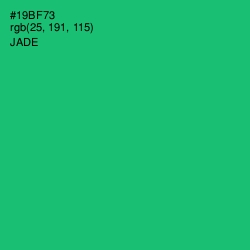#19BF73 - Jade Color Image