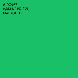 #19C067 - Malachite Color Image