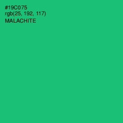 #19C075 - Malachite Color Image