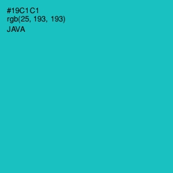 #19C1C1 - Java Color Image