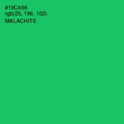 #19C466 - Malachite Color Image