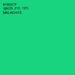 #19D47F - Malachite Color Image
