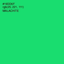 #19DD6F - Malachite Color Image