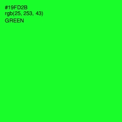 #19FD2B - Green Color Image