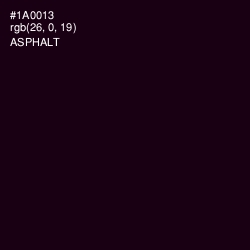 #1A0013 - Asphalt Color Image