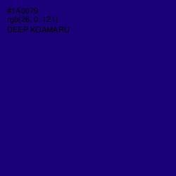 #1A0079 - Deep Koamaru Color Image