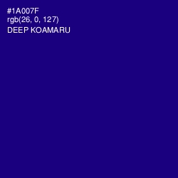 #1A007F - Deep Koamaru Color Image