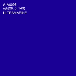 #1A0095 - Ultramarine Color Image