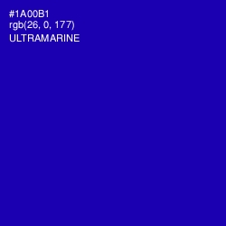 #1A00B1 - Ultramarine Color Image