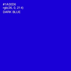 #1A00D6 - Dark Blue Color Image