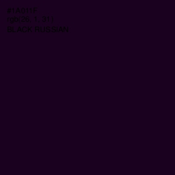 #1A011F - Black Russian Color Image