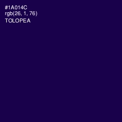 #1A014C - Tolopea Color Image