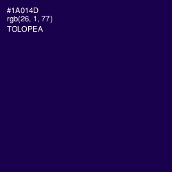 #1A014D - Tolopea Color Image