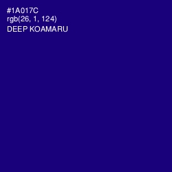 #1A017C - Deep Koamaru Color Image