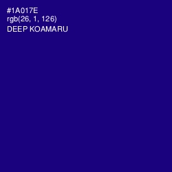 #1A017E - Deep Koamaru Color Image