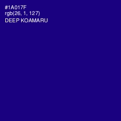 #1A017F - Deep Koamaru Color Image