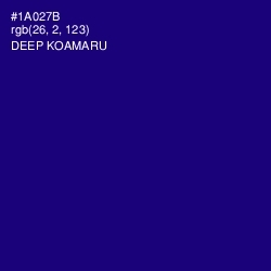 #1A027B - Deep Koamaru Color Image