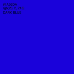 #1A02DA - Dark Blue Color Image