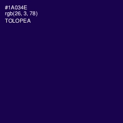 #1A034E - Tolopea Color Image