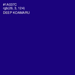 #1A037C - Deep Koamaru Color Image
