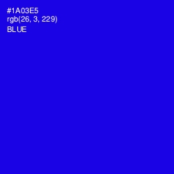 #1A03E5 - Blue Color Image