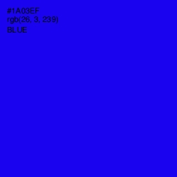 #1A03EF - Blue Color Image