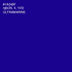 #1A048F - Ultramarine Color Image