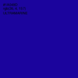 #1A049D - Ultramarine Color Image