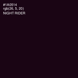 #1A0514 - Night Rider Color Image