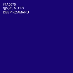 #1A0575 - Deep Koamaru Color Image