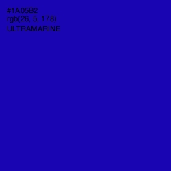 #1A05B2 - Ultramarine Color Image