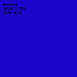 #1A05C8 - Dark Blue Color Image