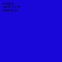 #1A05DB - Dark Blue Color Image