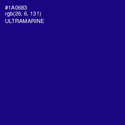 #1A0683 - Ultramarine Color Image