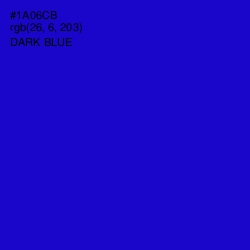 #1A06CB - Dark Blue Color Image