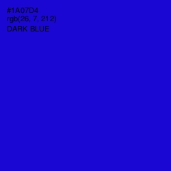 #1A07D4 - Dark Blue Color Image