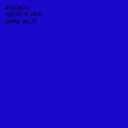 #1A08CC - Dark Blue Color Image