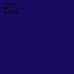 #1A0A61 - Arapawa Color Image