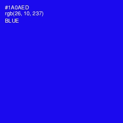 #1A0AED - Blue Color Image