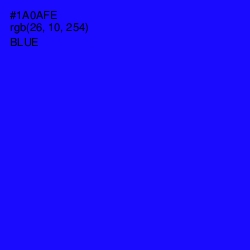 #1A0AFE - Blue Color Image