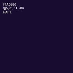 #1A0B30 - Haiti Color Image