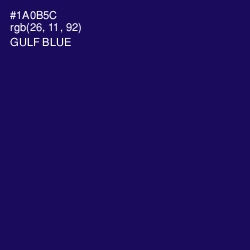 #1A0B5C - Gulf Blue Color Image