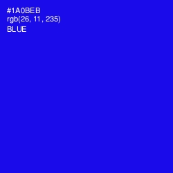 #1A0BEB - Blue Color Image